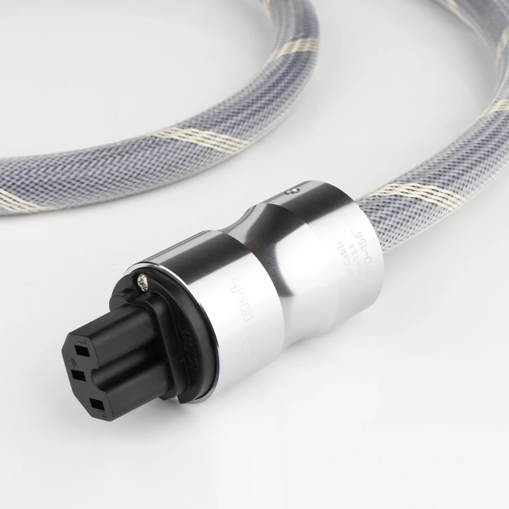 Hi end 7n cobre schuko cabo de alimentação p089eg banhado a ouro ue/eua plug cabo de alimentação de alta fidelidade para dvd cd amp linha de alimentação