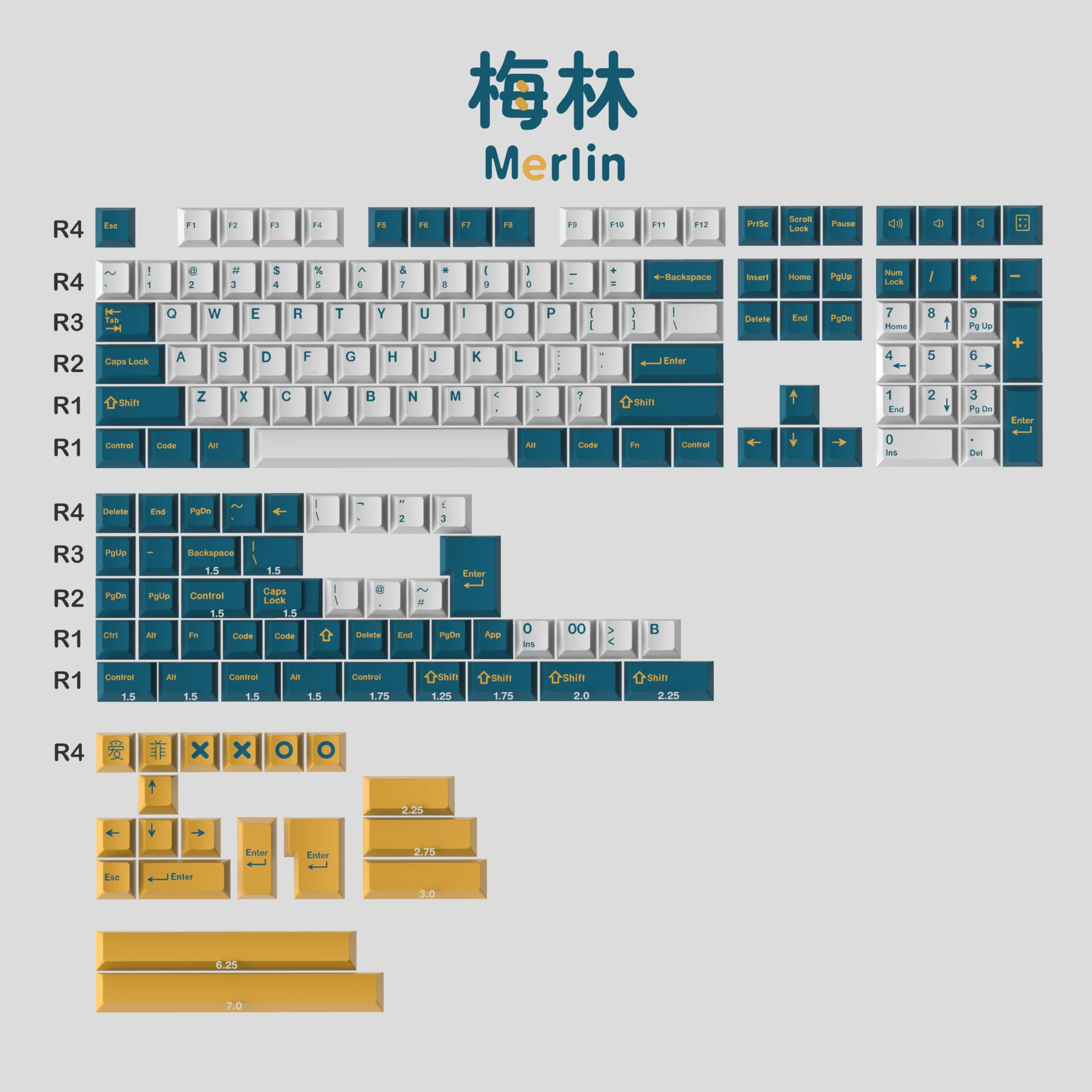 1 jeu de capuchons de touches en ABS, Double injection, profil cerise, modèle GMK 8008 Olivia Arctic, Taro Jamon, Black Lotus, DMG, samouraï rouge