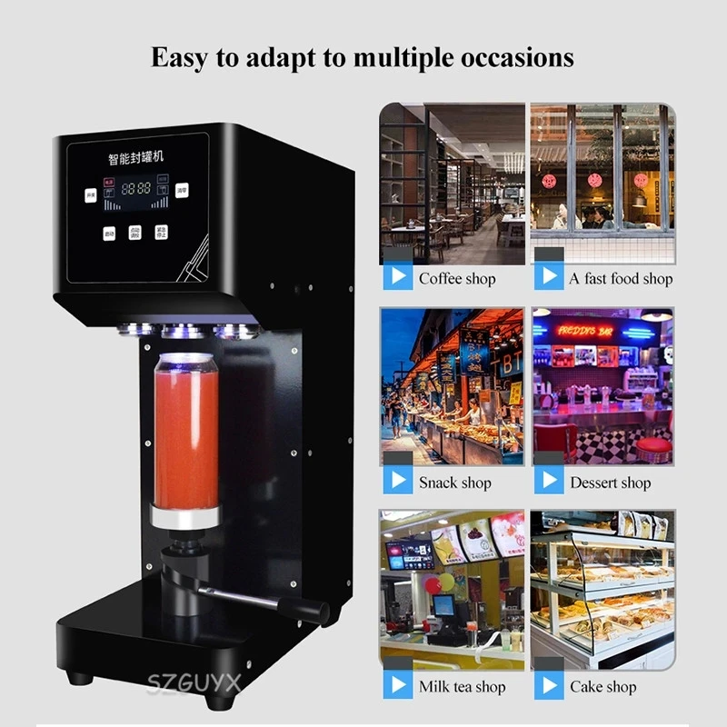 Can Sealing Machine Beverage Bottle Sealing Machine Milk Tea/Coffee Can Sealing Machine Beverage Sealing Machine 220V