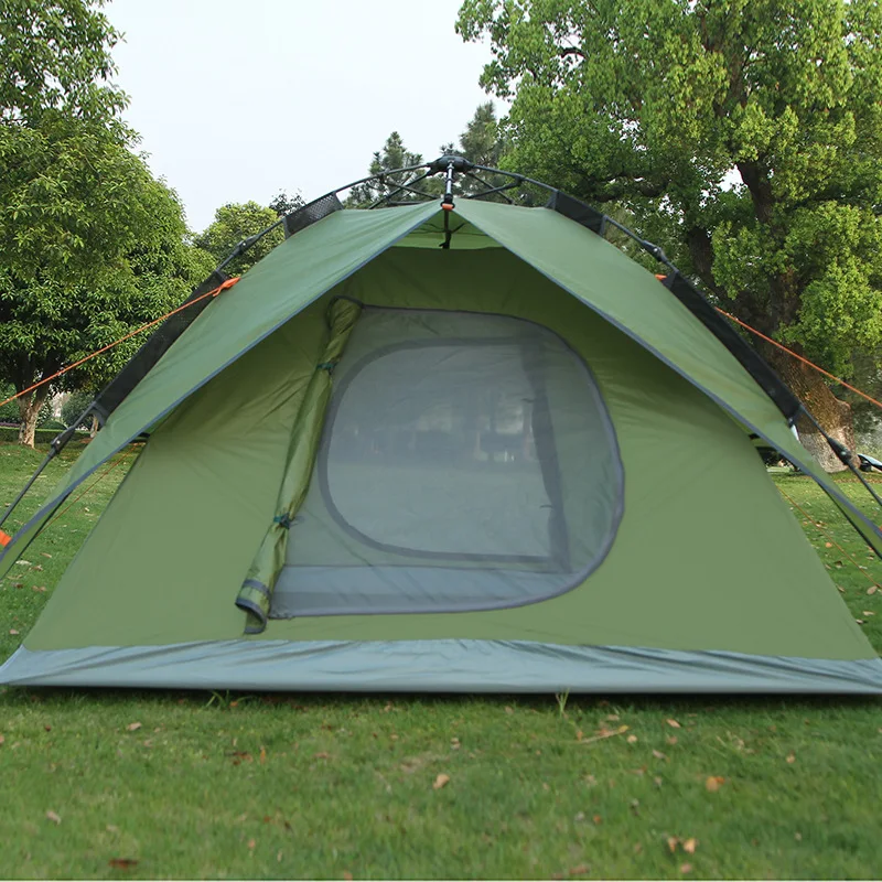 

Ultralight Portable Waterproof Breathable Damp-proof 3-4 Person Quick Automatic Opening Double Layer Outdoor Camping Tent 3Color