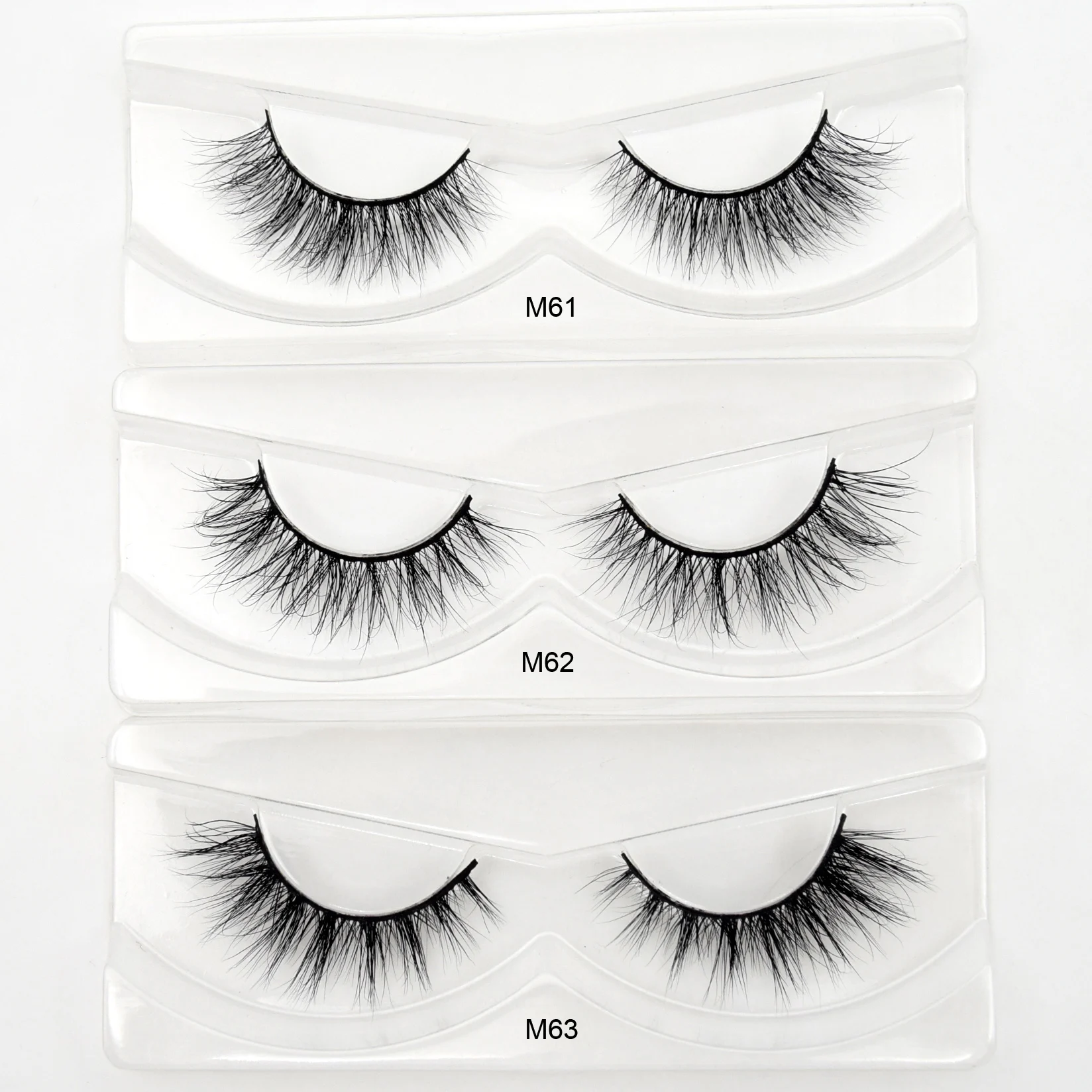 Wholesale Lashes 30/60/100 PCS Visofree 3D Mink Eyelashes Makeup Thick Mink Lashes in Bulk Natural False Eyelashes Wispy Lashes