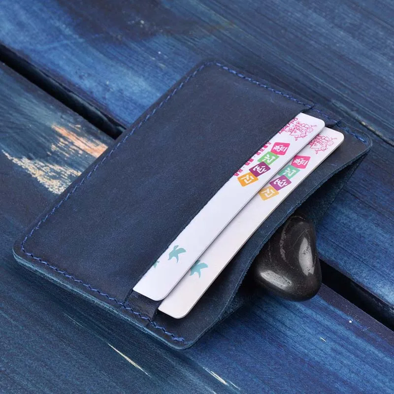 Mới Đơn Giản Thẻ Tín Dụng Ví Nam Da Thật Chính Hãng Da Nữ Slim Chứng Minh Thư Giá Đỡ Da Ngựa Thẻ Xe Buýt Ốp Lưng Mini ví Tiền