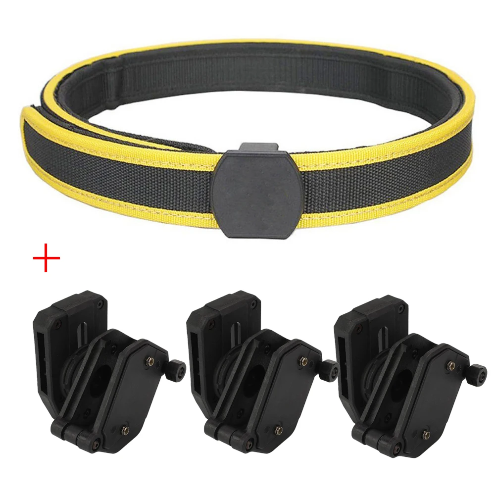 NONE Schießen Tactical IPSC Gürtel Geschwindigkeit Magazin Tasche Set Wettbewerb Schießen Gürtel Multi-Winkel Mag Holster Pistole Magazin Tasche 9