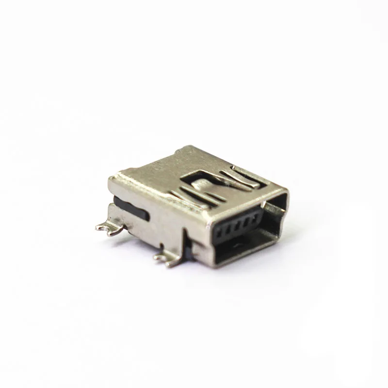 20pcs Mini USB female 5 Type Flat Edge SMT dip 5Pin Connectors Port Jack Tail Socket Plug Terminals For Samsung Huawei mobile
