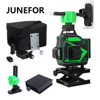 JUNEFOR Laser Levels 12/16 Lines 3D/4D Self-Leveling 360 Horizontal Green Laser Levels Horizontal Vertical Cross Lines New Tools