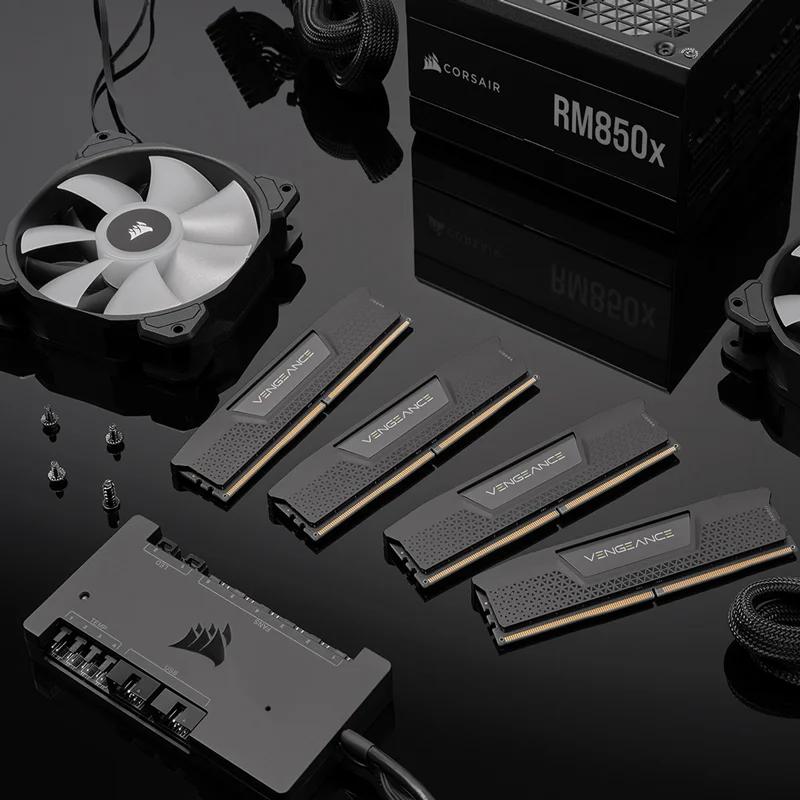 شريط ذاكرة رام Corsair-Vengeance للكمبيوتر ، وحدة كمبيوتر سطح المكتب ، شريط DDR5 ، أداء التبريد ، 16 جيجابايت ، 32 جيجابايت ، ma hz ، MHz