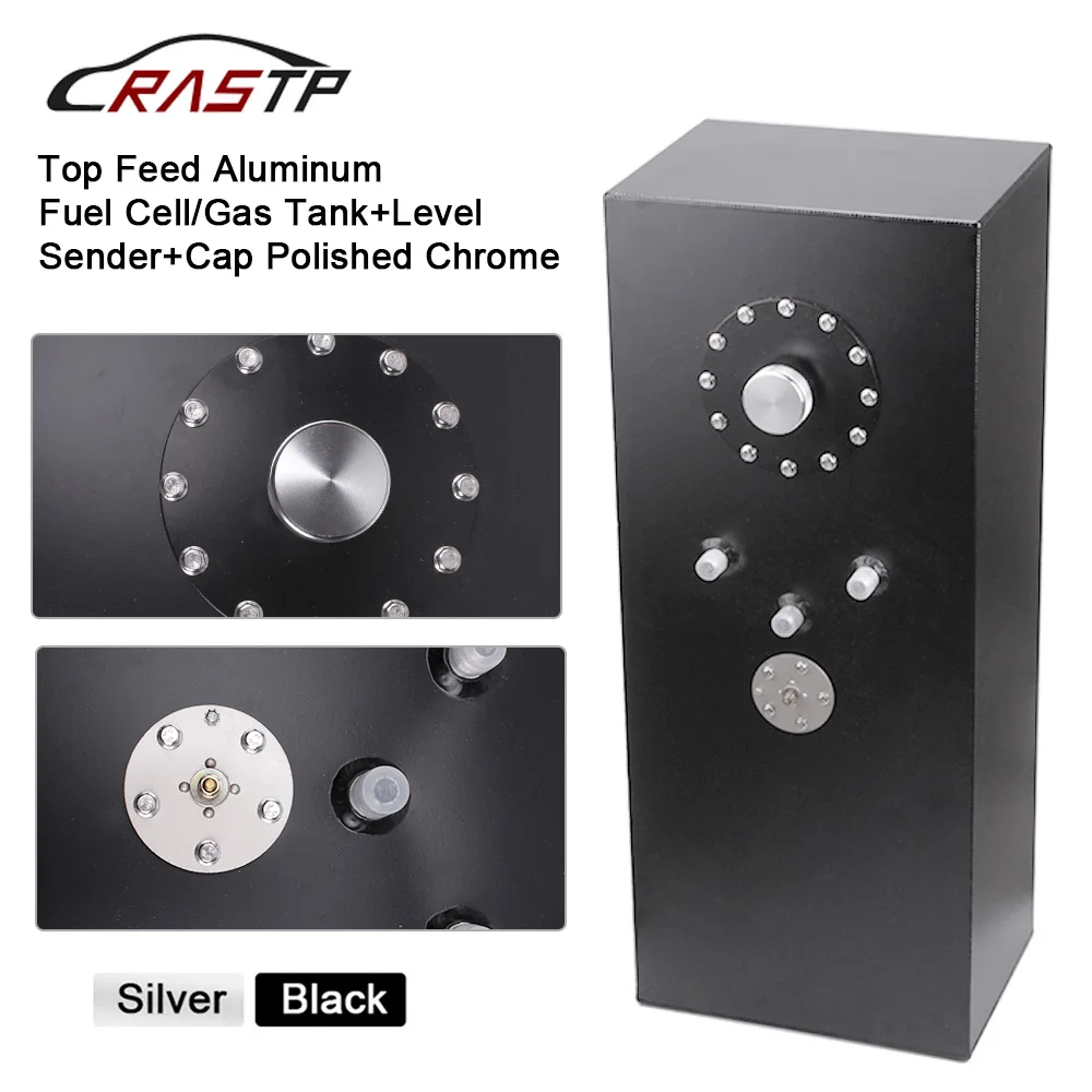 

RASTP- Aluminum High performance 50L Billet Aluminium Fuel Surge Tank Black Sillver RS-OCC031