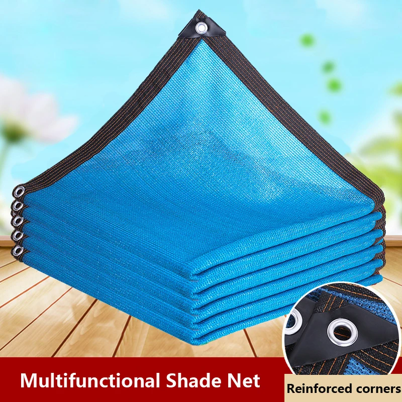 UV Protection Blue Sunshade Net, Sailing, Succulents, Plants Protection Cover, House Sun Shelters, 90% Shading