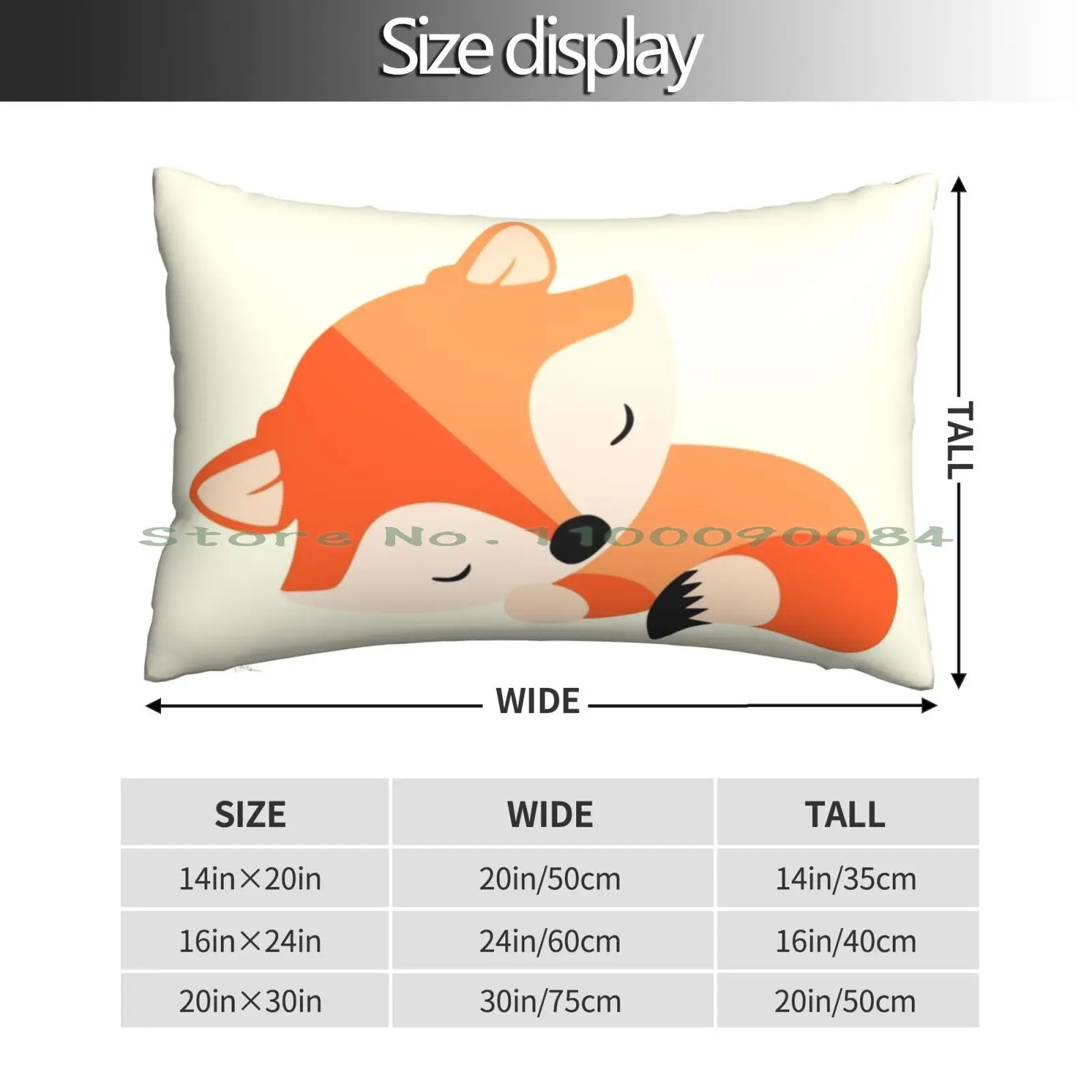 Sleepy Fox Pillow Case 20x30 50*75 Sofa Bedroom James Basketball Bball Anthony Davis Kcp Danny Green Finals Playoffs Bubble