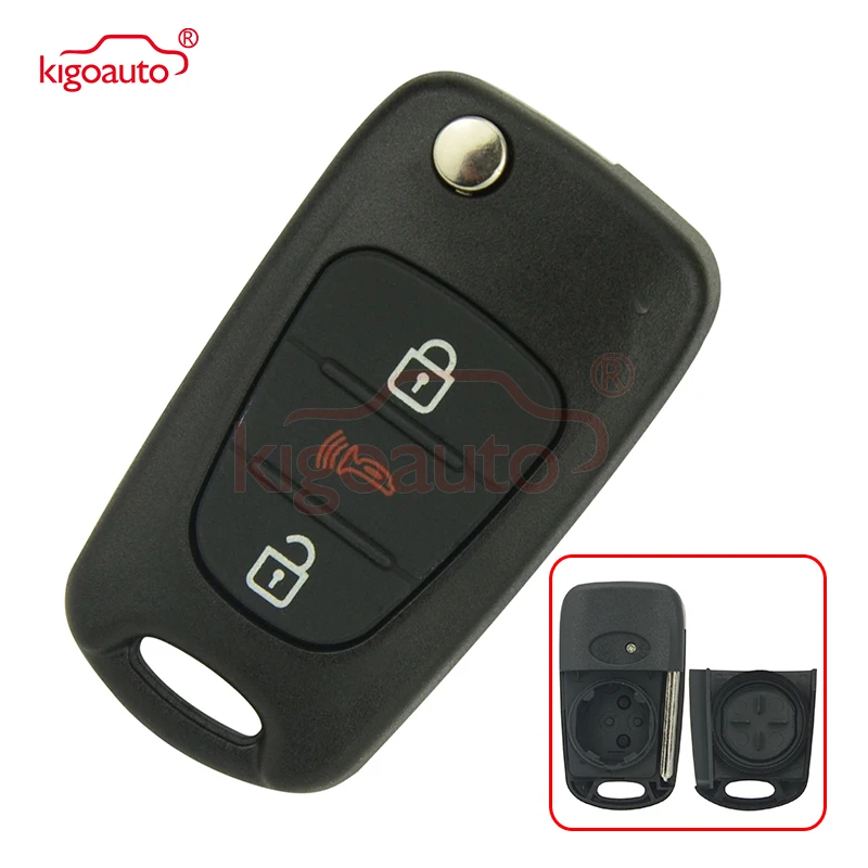 

Чехол-книжка Kigoauto с дистанционным управлением для Kia Hyundai 3 button TOY49