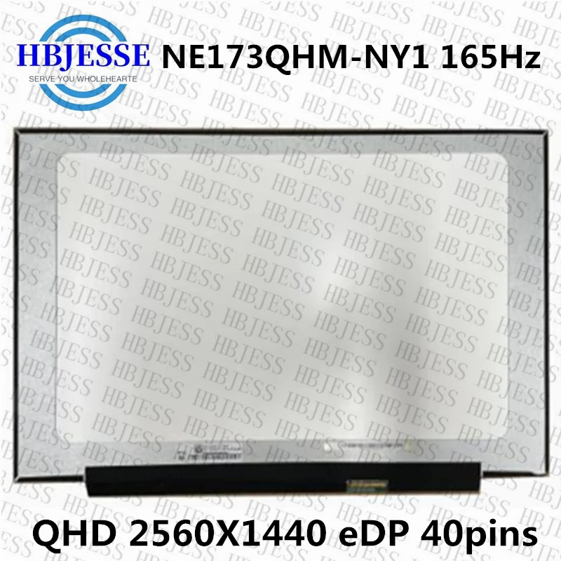 Imagem -02 - Ips Originais 17.3 Fit Fit Ne173qhm-ny1 Apto Ne173qhm-ny2 para Boe Edp 40pin 165hz Qhd 2560*1440 Tela Lcd Gaming Painel de Exibição do Portátil