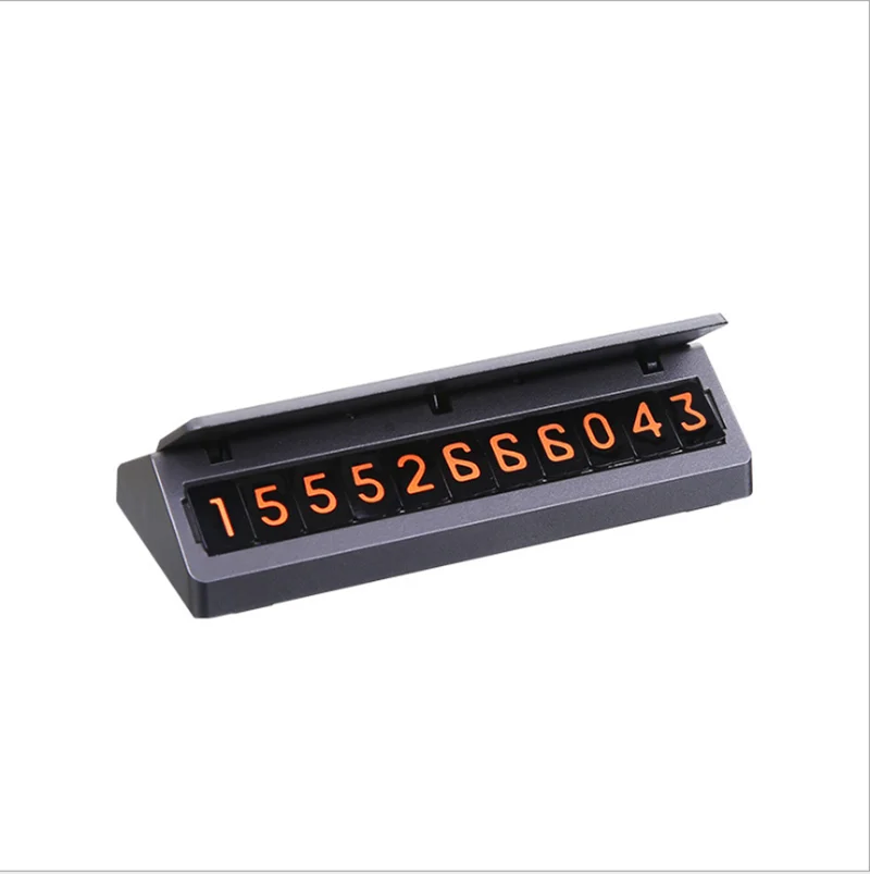 Temporary Car Parking Card with Aromatherapy Telephone Number Card Day Light Car Styling Phone Number Card Hidden Number Plate