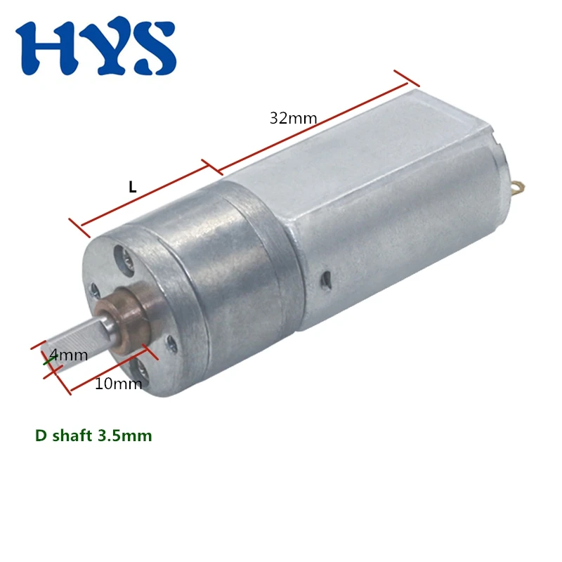 JGA20-180 DC Gear Motor 6V 12V Low Speed 10rpm To 344rpm PWM Controller Reversed Metal Gearmotor lElectric DIY Engine Robot