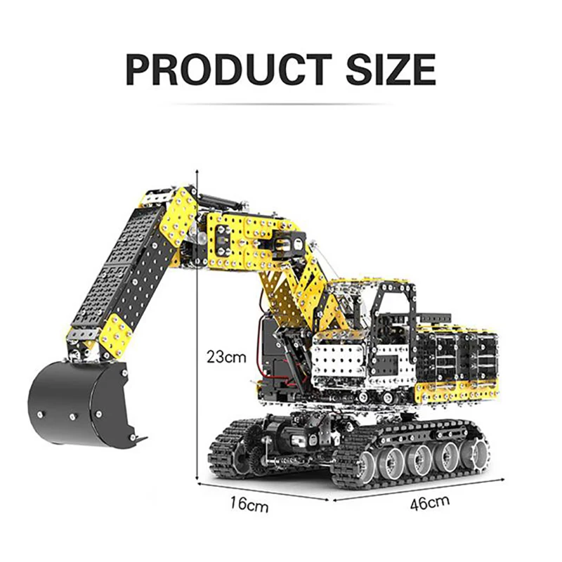 Lega RC escavatore cingolato modello city construction engineering telecomando assemblaggio auto giocattolo per bambini regalo ragazzo