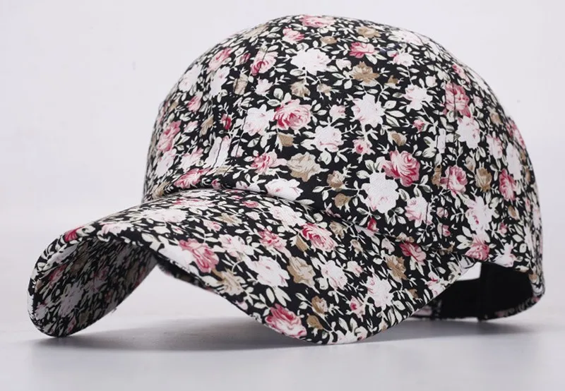 Sunscreen Baseball Rose Floral Print Cap For Women Casual Sport Caps Casual Fashion Dome Hats Golf Hat Beach Hat Drop Ship 2023