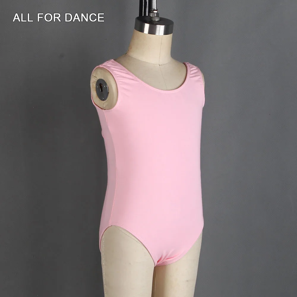 03d0021 tanque básico collant algodão dança wear para meninas ballet dança collants crianças prática collant bailarina collant 8 cores