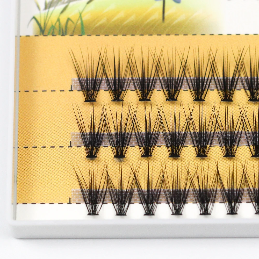 Grafting World 20D Individual Eyelash 60 Pcs for Make UP 0.07/ 0.1 Thick 8-15mm Russia Volume Cilia