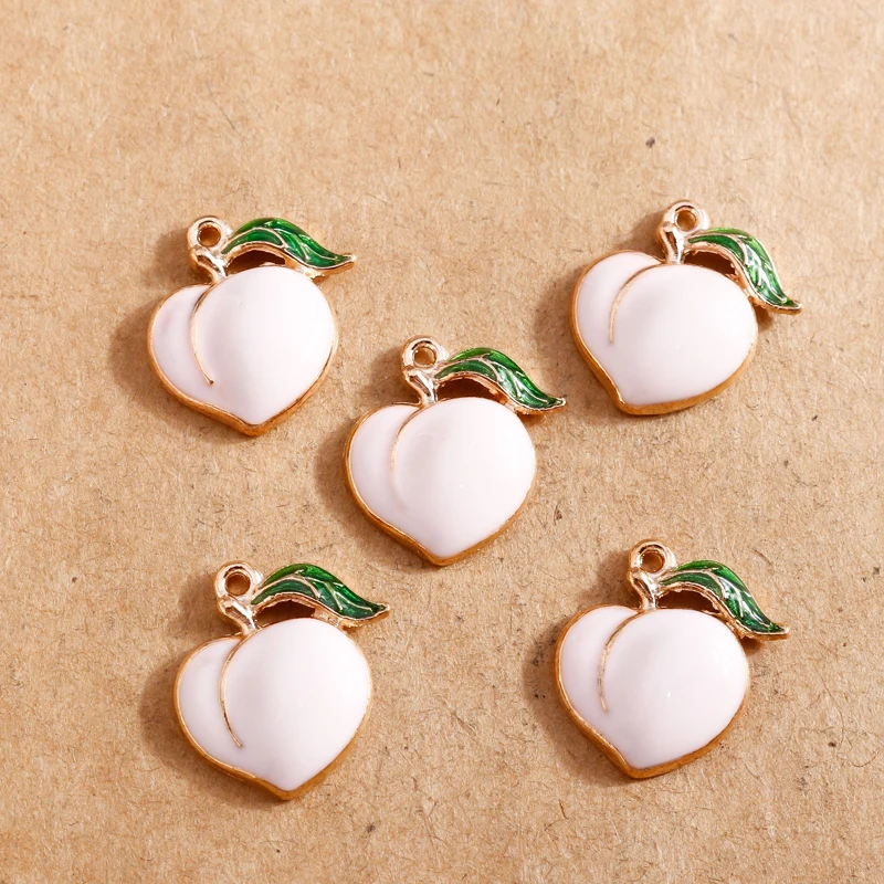 10 stücke Emaille Frucht Charms für Schmuck machen niedlichen Ananas Anhänger DIY Ohrring Halskette handgemachten Schmuck Ergebnisse – Detail 23