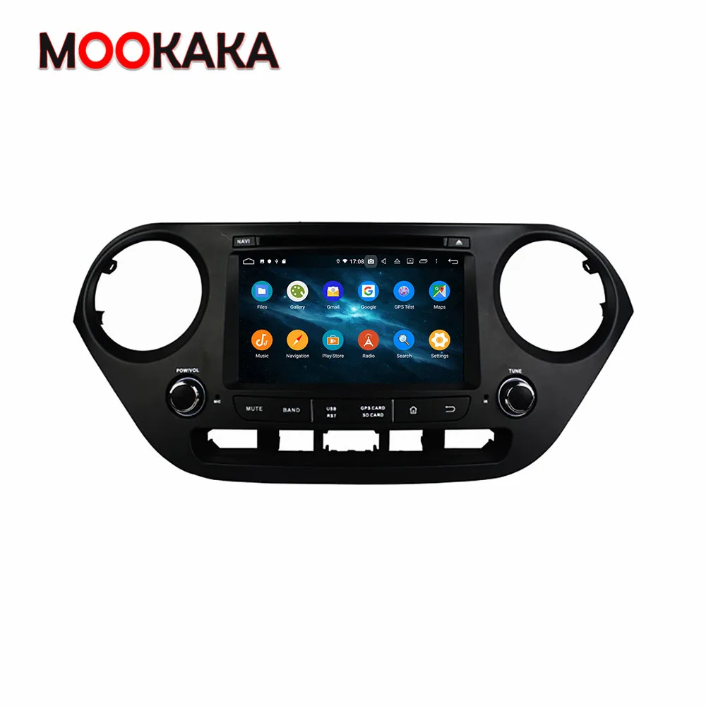 For Hyundai Grand I10 2013-2016 PX6 Android 10.0 4+128G Car Radio Stereo Multimedia Video Player GPS Navigation Stero Head Unit