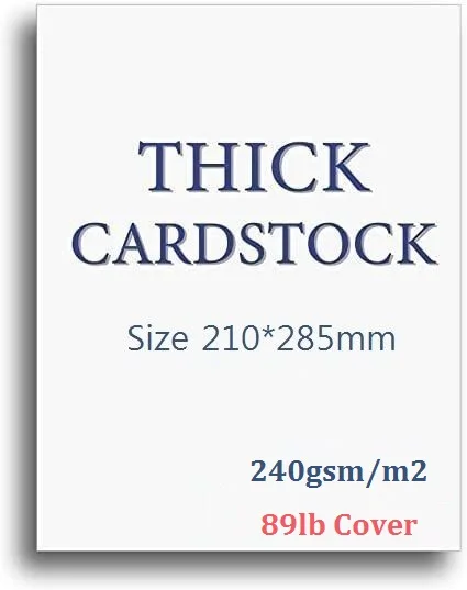 Size 210*285mm 240GSM Plain White Matte Thick Card Cardstock For Paper Craft 10/20/50 You Choose Quantity