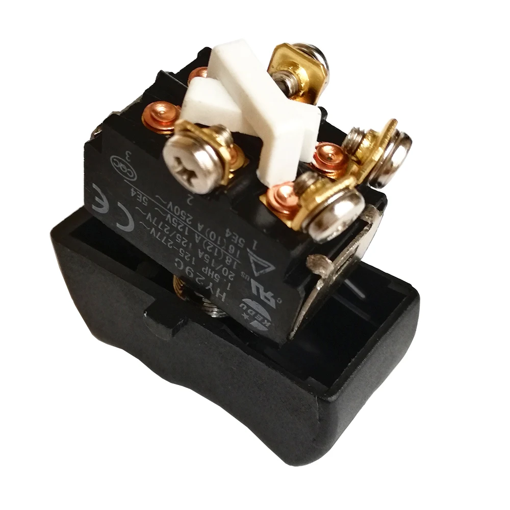 KEDU HY29C tijdelijke tuimelschakelaars DPDT aan-aan 1,5 pk 4-pins schroef