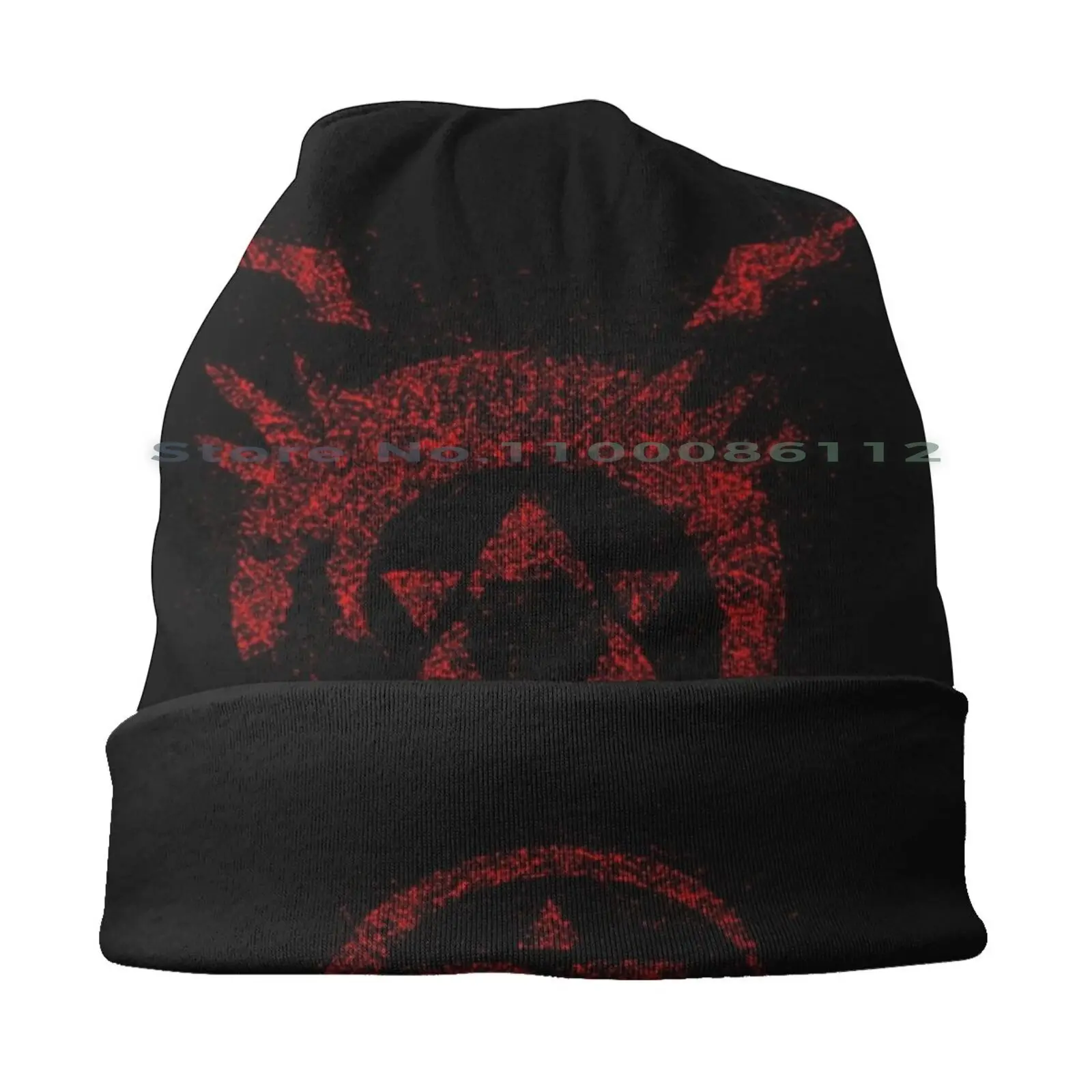 Fullmetal Alchemist Homunculous Ouroboros-Splatter Art Beanies Knit Hat Fullmetal Alchemist Edward Alchemy Flamel Fma Anime