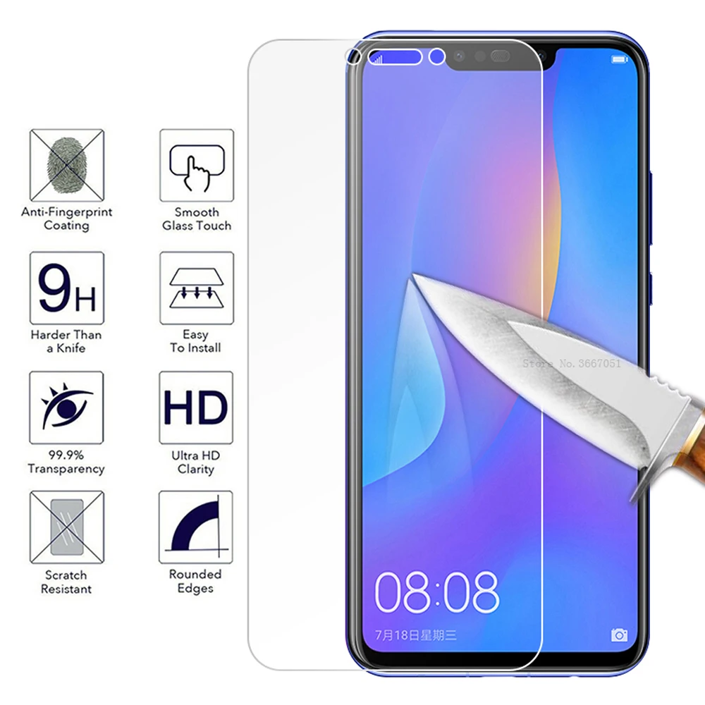 Gehard glas voor huawei p smart plus 2018 2019 telefoon screen protector voor huawei p smart Z beschermfolie op glas smartphone