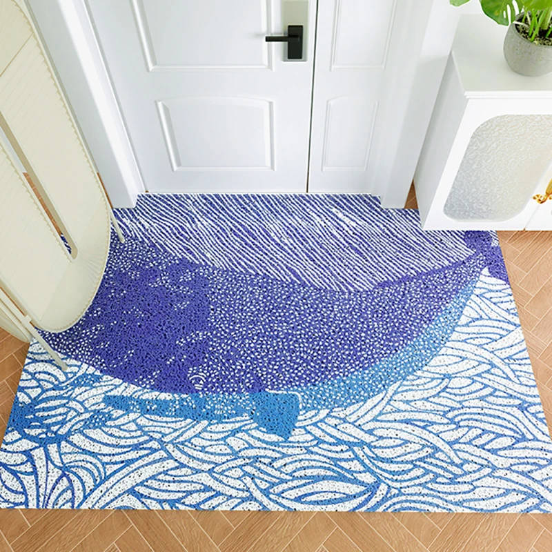 Whale Pattern Home Door Mat Carpet Living Room Mat Kitchen Mat Bath Mat Entrance Doormat Custom Can Be Cut Non-slip Mat Carpet