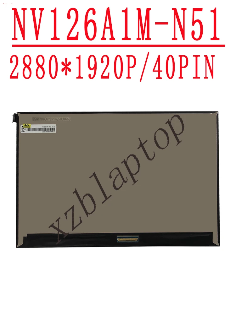 

NV126AIM-N51 12.5" FHD LED LCD IPS Screen Replacement Display 2880*1920 Paper Thin Lcd Led Screen