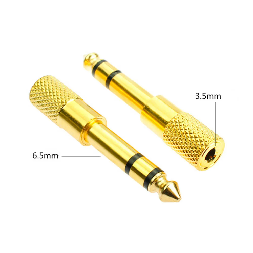 Adaptateur audio jack 6.35 6.5mm vers connecteur femelle 3.5mm, pour sauna, amplificateur de téléphone, convertisseur de microphone AUX 6.5 3.5mm