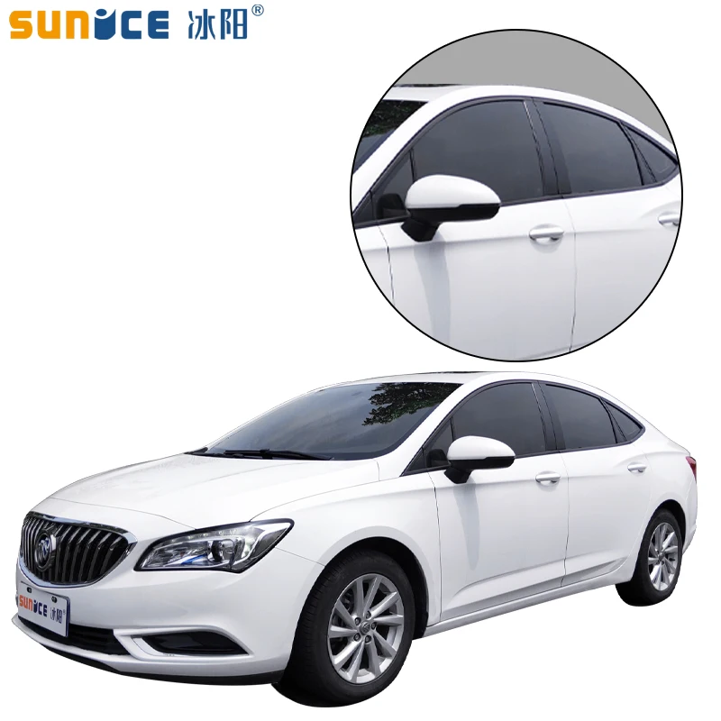 Sunice 5%VLT 50cmx600cm Black 4mil Auto car window tint film Nano Ceramic Solar Tint Heat Reduction Car Window glass Protective