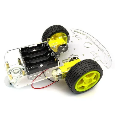 2WD Smart Car Chassis Acrylic Universal Wheel Car With Speed Encoder TT Motor for DIY Remote Control RC Robot Toy Chassis Base