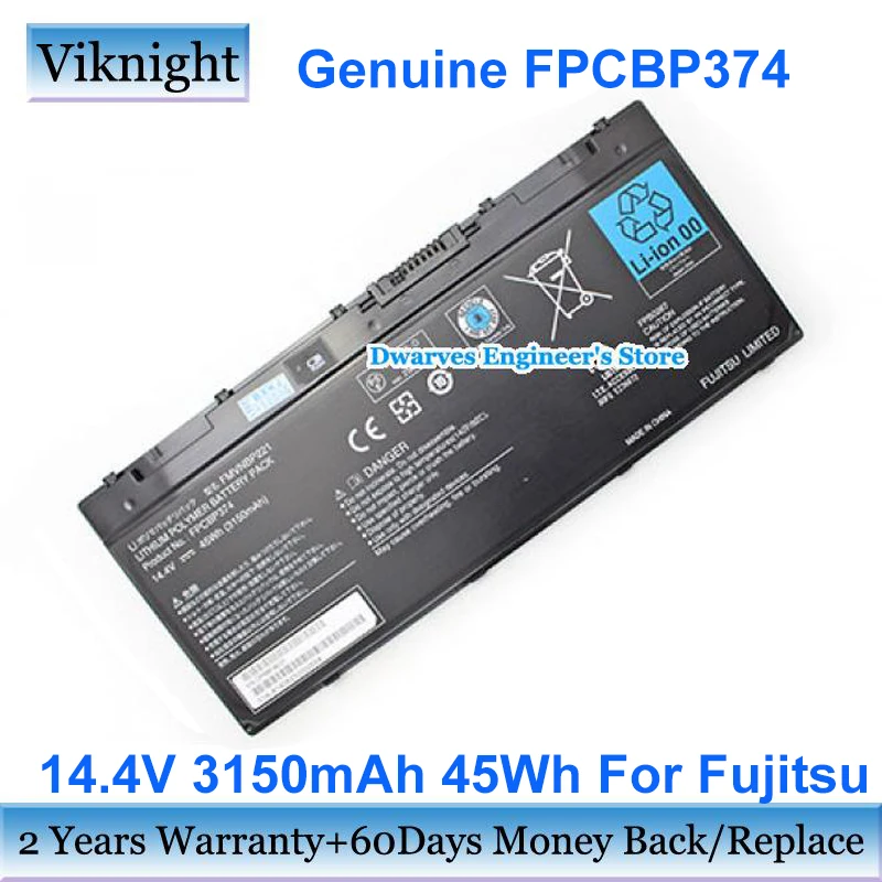 

Genuine FPCBP374 Battery FMVNBP221 14.4V 45Wh For Fujitsu LifeBook Q702 Stylistic Q702 Series Laptop Batteries