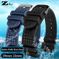 High quality rubber watch strap for Seiko ancestor mm PROSPEX series SKX007 Water Ghost 20mm Abalone Small MM Silicone Male 22mm