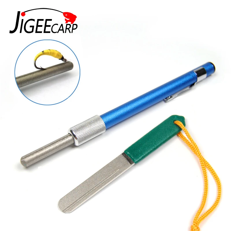 

JIGEECARP 1PC Diamond Carp Fishing Hook Hone FisH Hook Sharpening Sharper Fishing Tackle Box Accessory Tool Double Faces