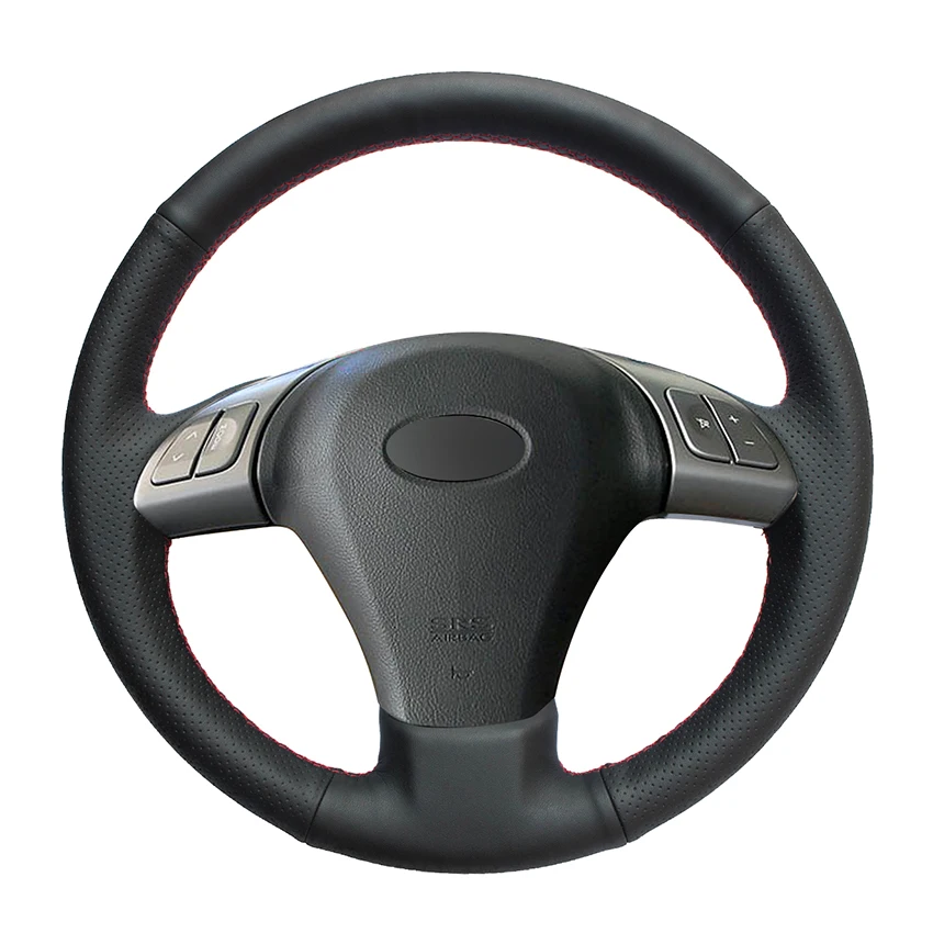 Hand-stitched Black Leather Car Steering Wheel Cover for Subaru B9 Tribeca 2006-2007 Tribeca 2007 2008 2009 2010-2014