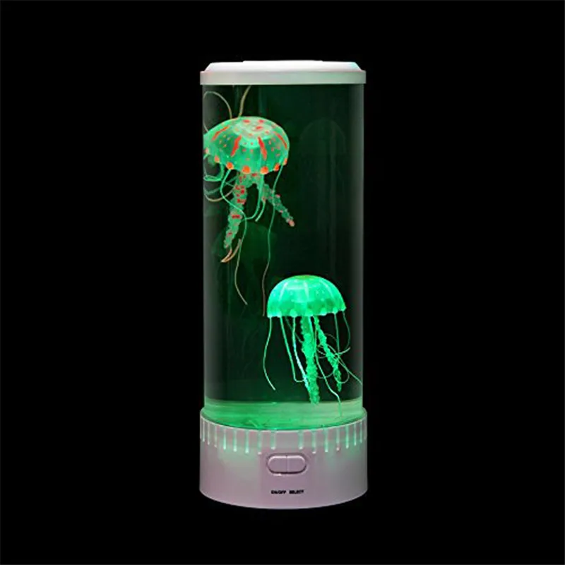 Jellyfish Lamp Led Night Light Bedside Lamp Desktop Atmosphere Color Changing Childen Table USB Powered LED Night Light Hypnotic