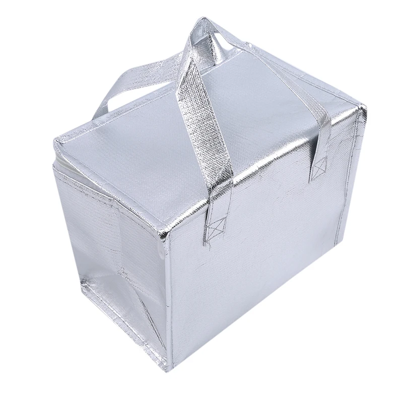 Sac isotherme portable en argent, glacière pour gâteau, pizza, chaud, froid, Electrolux, sac à main isotherme, boîte thermique pour pique-nique,