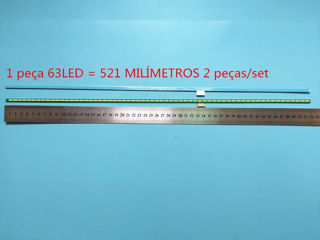 

Для ведущей лампы skyworth 47E800A, артикул 6922L-0021A 6920L-0001C 6916L0891A 63LED 6916L0890A, 1 шт. = 521 мм, 2 детали/комплект