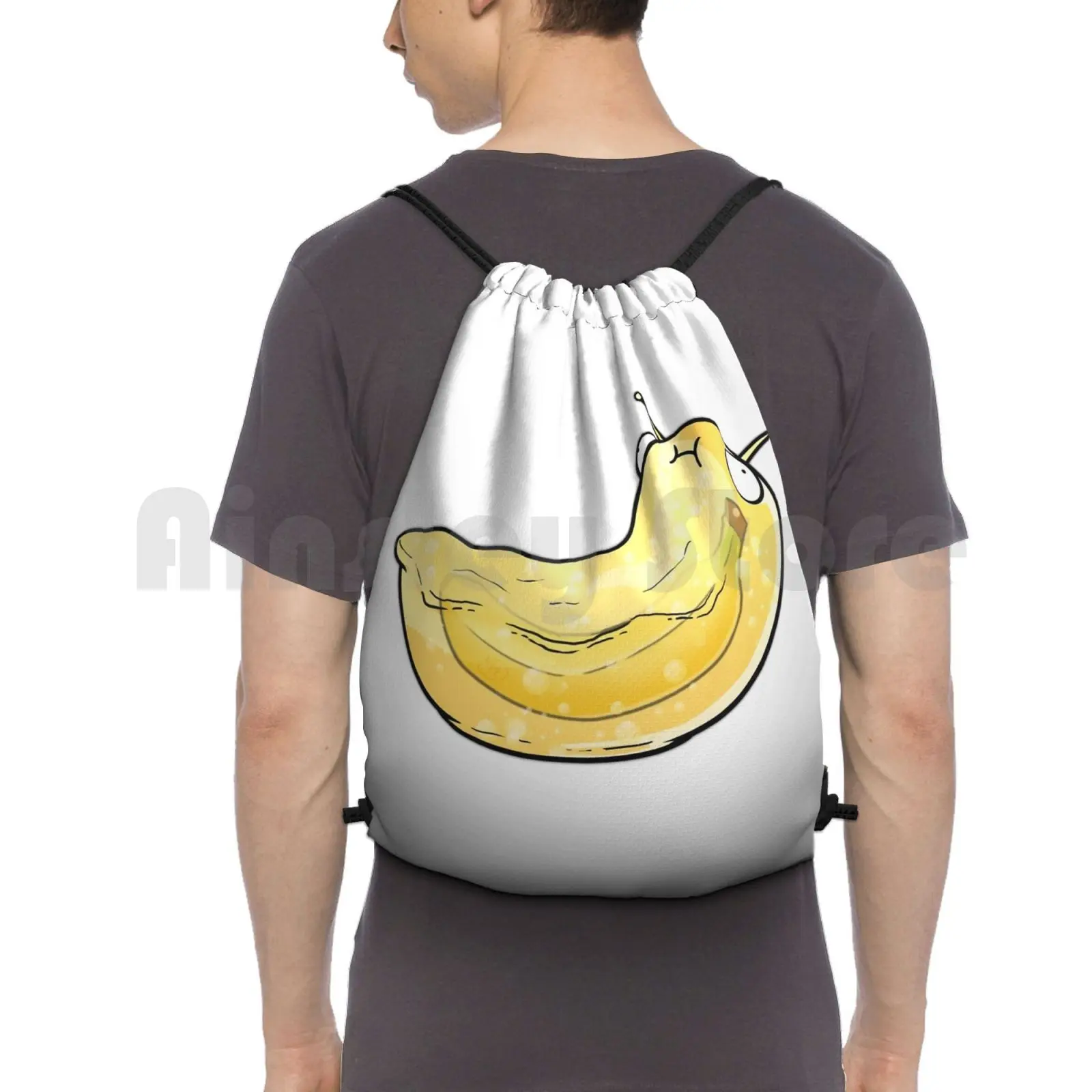 

Banana Slug Friend Рюкзак Сумки на шнурке Спортивная сумка Водонепроницаемый Banana Slug Friend Banana Slug Banana Slug Friend Fruit