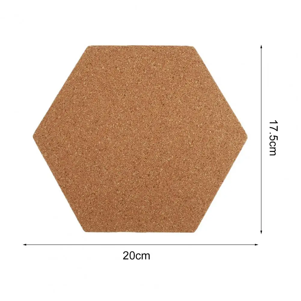 자체 접착 코르크 보드 타일 벽걸이 코르크 보드 1 세트, 자체 육각형 크리에이티브 벽 메시지 보드 게시판 홈 장식