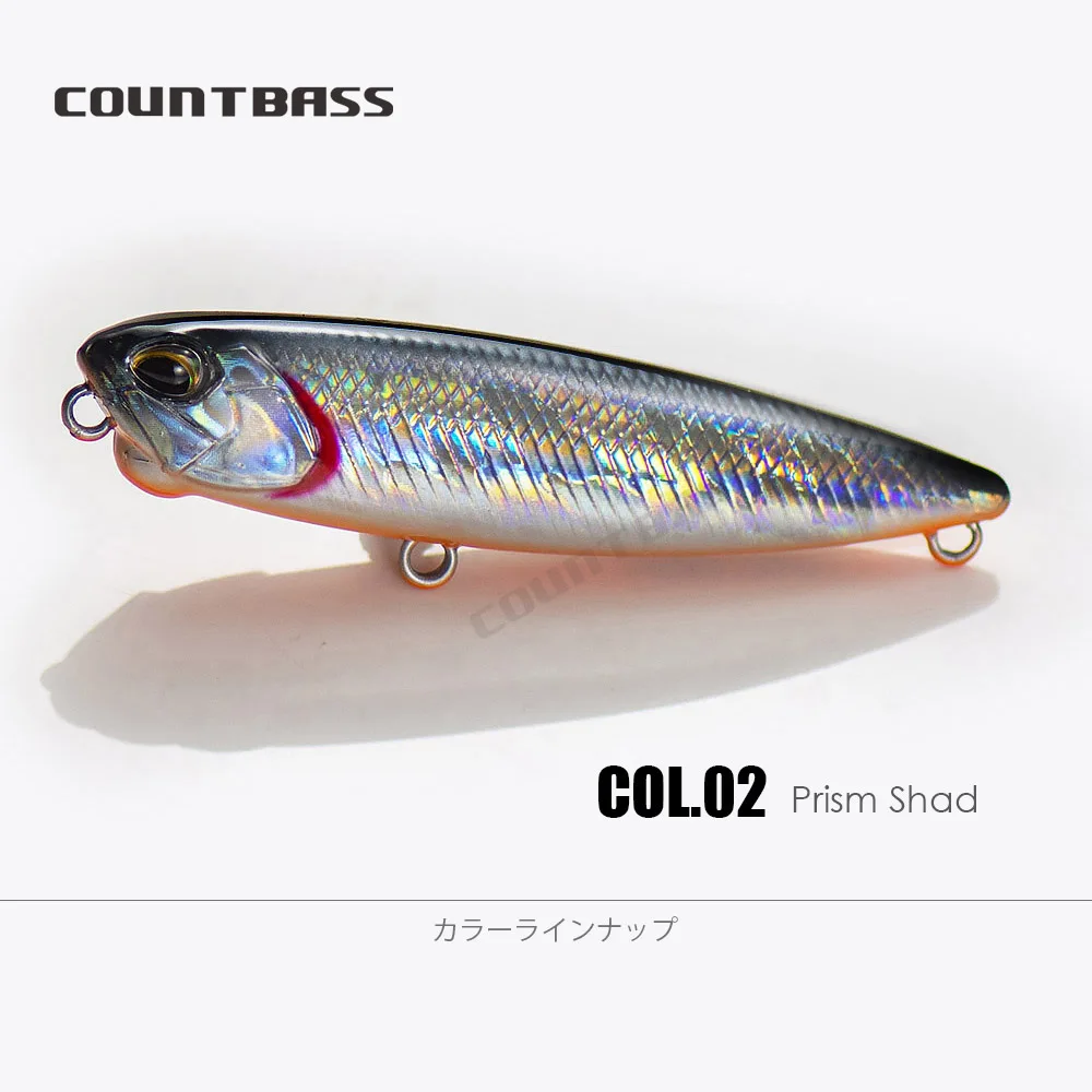 COUNTBASS Walking Baits 65 mm 85 mm 100 mm Topwater Angelköder Floating Stick Wobbler Leurre de Surface Plug Angler's Tackle