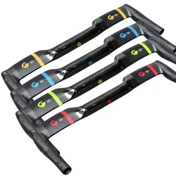 New ASIACOM Road bike UD full carbon rest handlebar TT style Fixed Gear bicycle carbon handlebar 0 degree angle 31.8mm