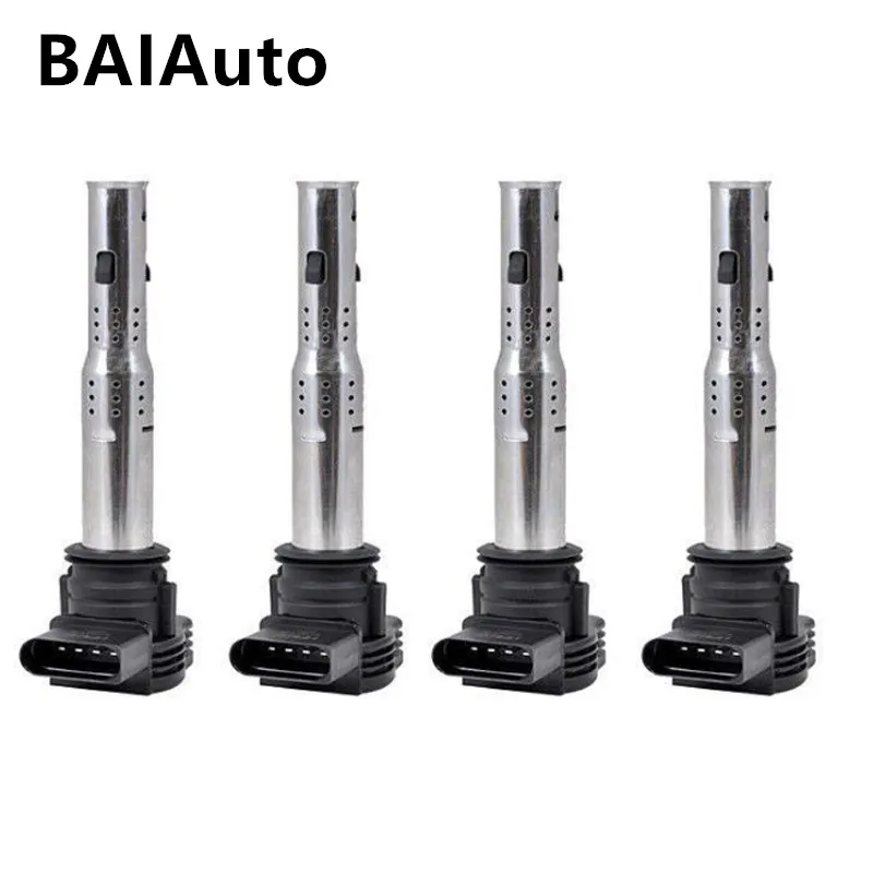 06H905115 06H905115A 1/4PCS Ignition Coil For Audi A3 A4 TT Q3 Q5 VW Golf GTi Jetta Passat EOS Tiguan 06F 905 115 07K 905 715