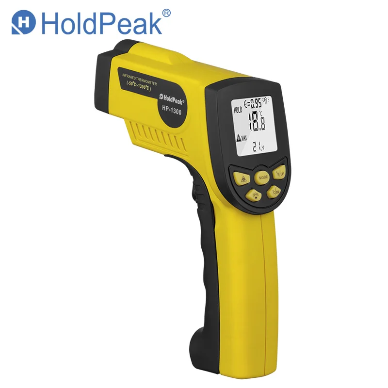 

HoldPeak HP-1300 Digital Laser Infrared Thermometer -50'C~1300℃ Temperature Gun Termometro Pistola Tester