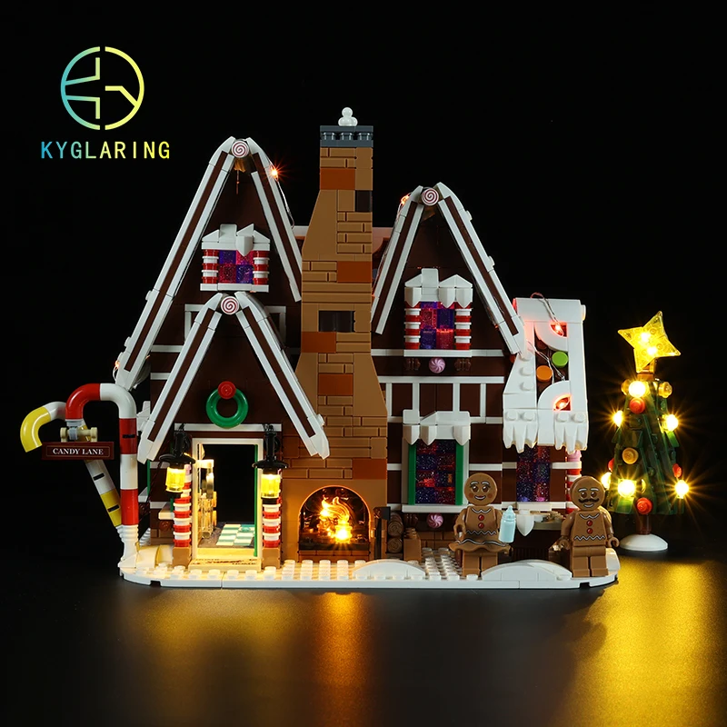 Kyglaring Led Lighting Set DIY Toys For Creator 10267 Gingerbread House (Classic Version) Blocks Building