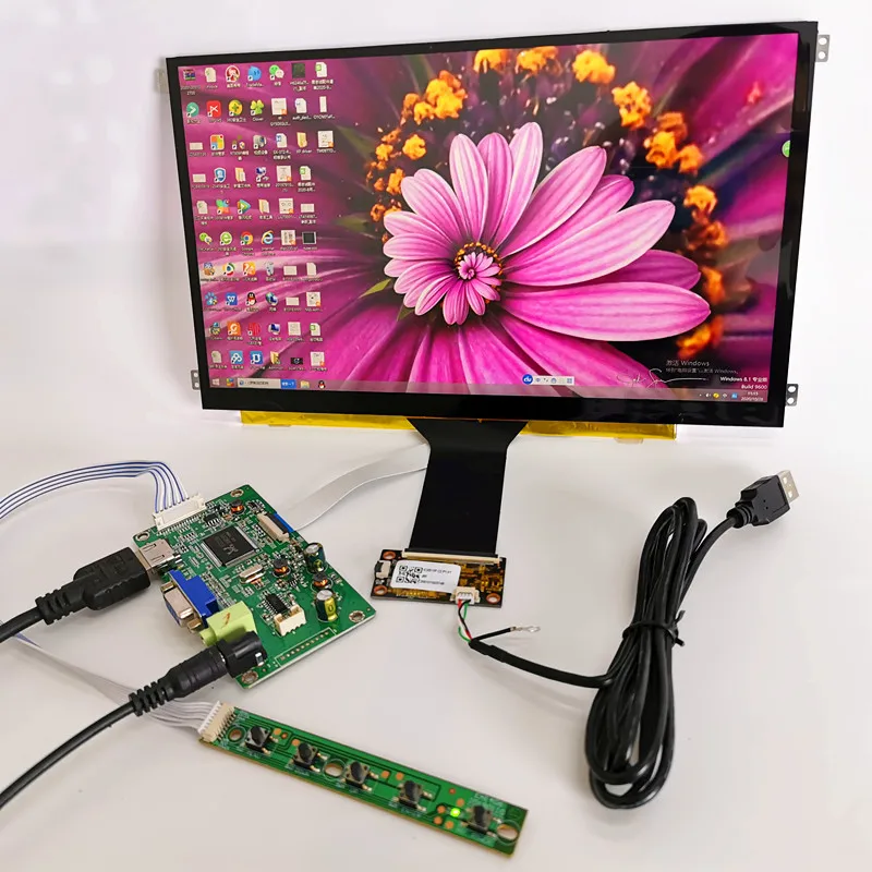 

11.6 inch capacitive touch display module 1920X1080 for Linux/android /win7 8 10 Raspberry Pi3 plug and play LCD screen DIY kits