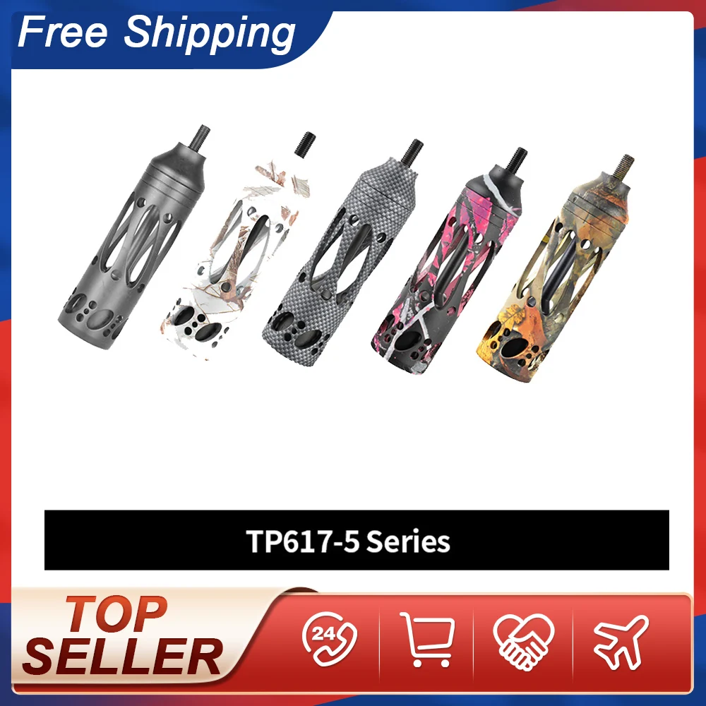 TP617 Topoint TP617 Archery Archery stabilizer CNC Machined 5Inch 5.3 oz For Compound Bow Archery Hunting Shooting