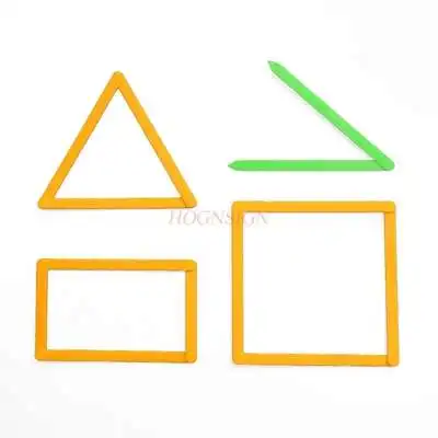 Magnetic square rectangle parallelogram triangle active angle demonstrator geometric model teaching aids learning aids