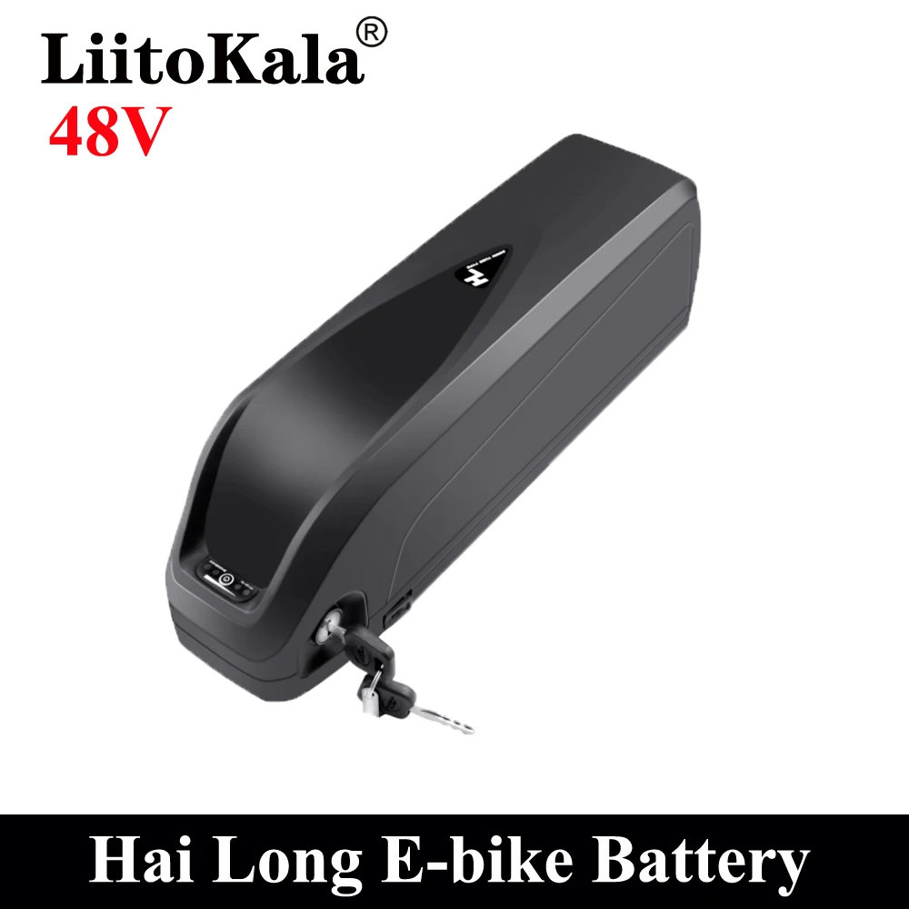 

Аккумуляторная батарея LiitoKala для электровелосипеда, Hailong Max 30A BMS для Bafang BBS01B BBS02B BBSHD среднего привода, 48 в 10 Ач 12 Ач 15 Ач